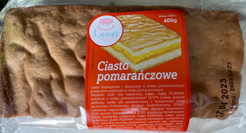 Ciasto pomarańczowe