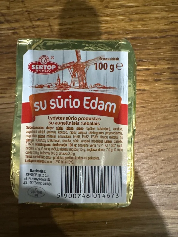 Lydytas Sūrio Produktas Su Sūrio Edam