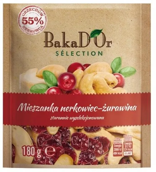 Mieszanka nerkowiec-żurawina