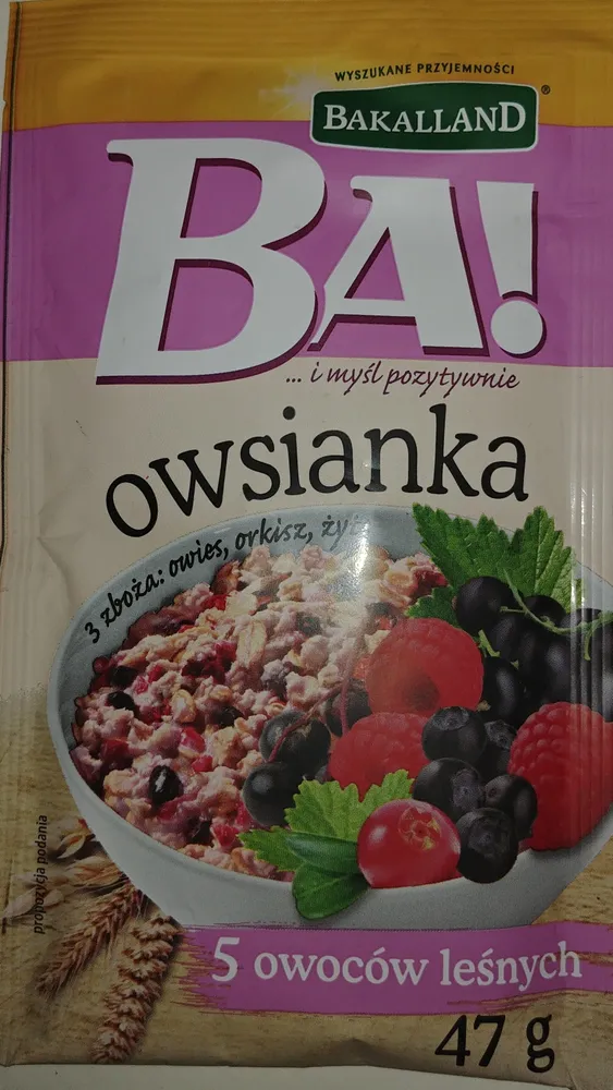 Owsianka z 5 owocami leśnymi