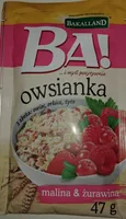Owsianka z maliną i żurawiną
