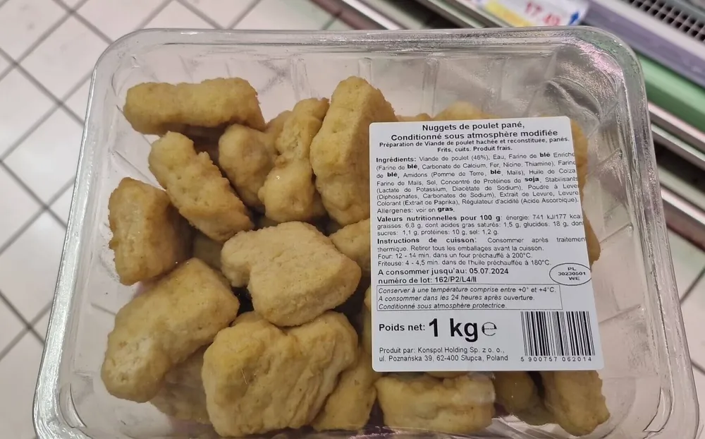 Nuggets de poulet pané