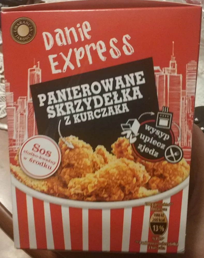 Danie express Panierowane skrzydełka z kurczaka