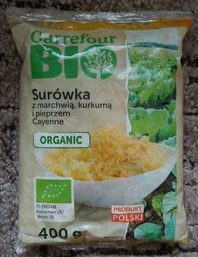 Surówka z marchwią, kurkumą i pieprzem Cayenne