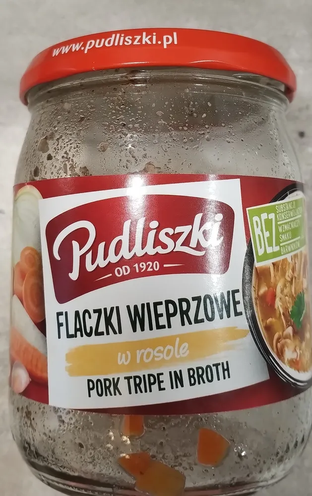 Pork tripe in broth