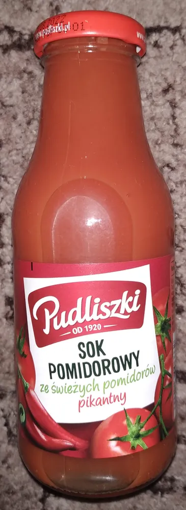 Sok pomidorowy ze świeżych pomidorów pikantny