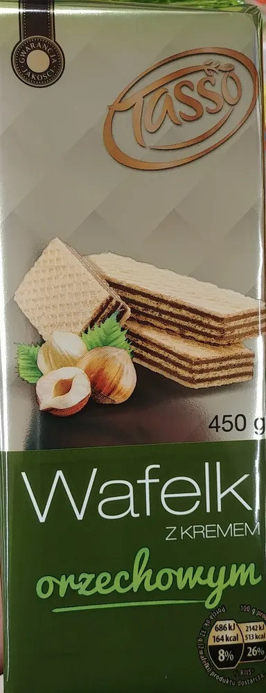 Wafelki z kremem orzechowym