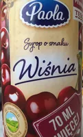 Syrop wysokosłodzony o smaku wiśnia