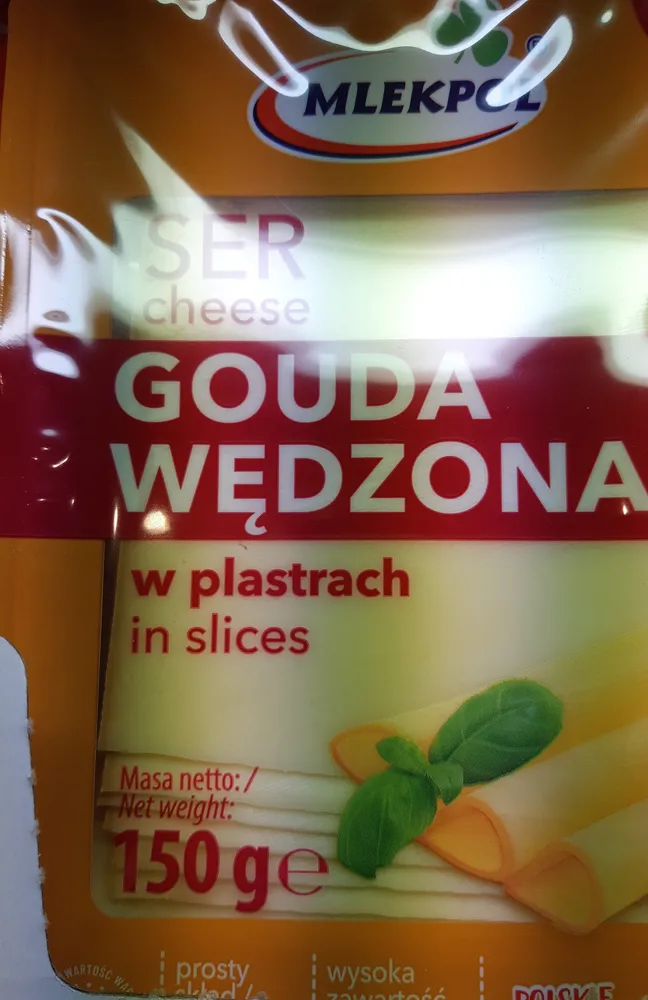 Cheese Mlekpol Gouda Smoked Slices 150G 1 / 12