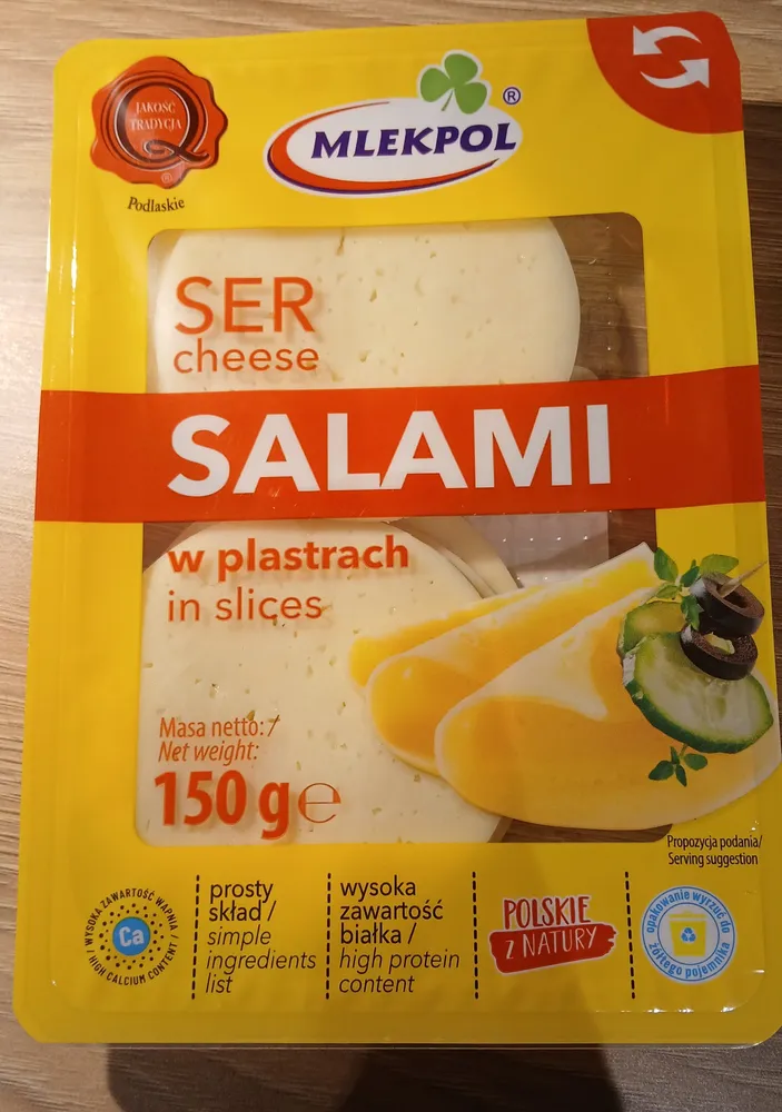 Ser salami w plastrach