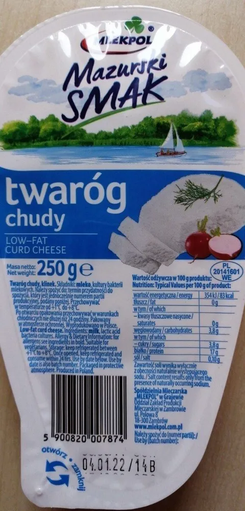 Twaróg chudy