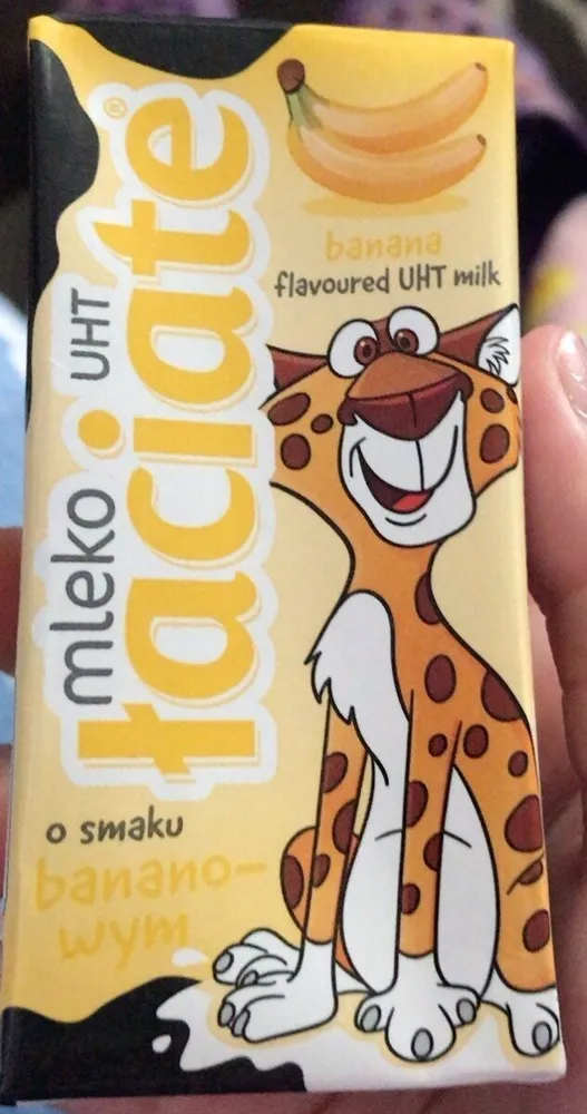 Banana falvoured uht milk