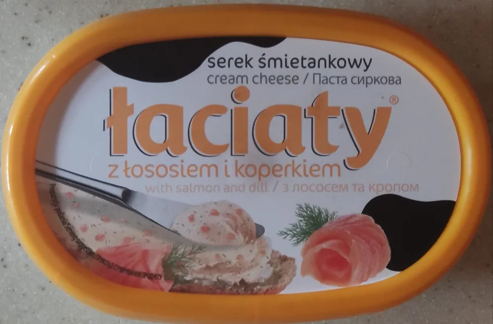 Cream cheese with salmon and dill