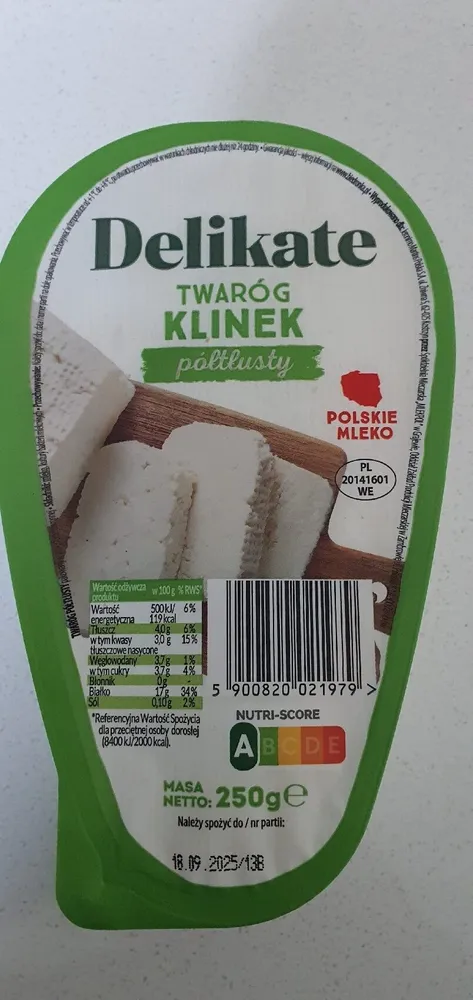 Twarog Klinek Półtłusty