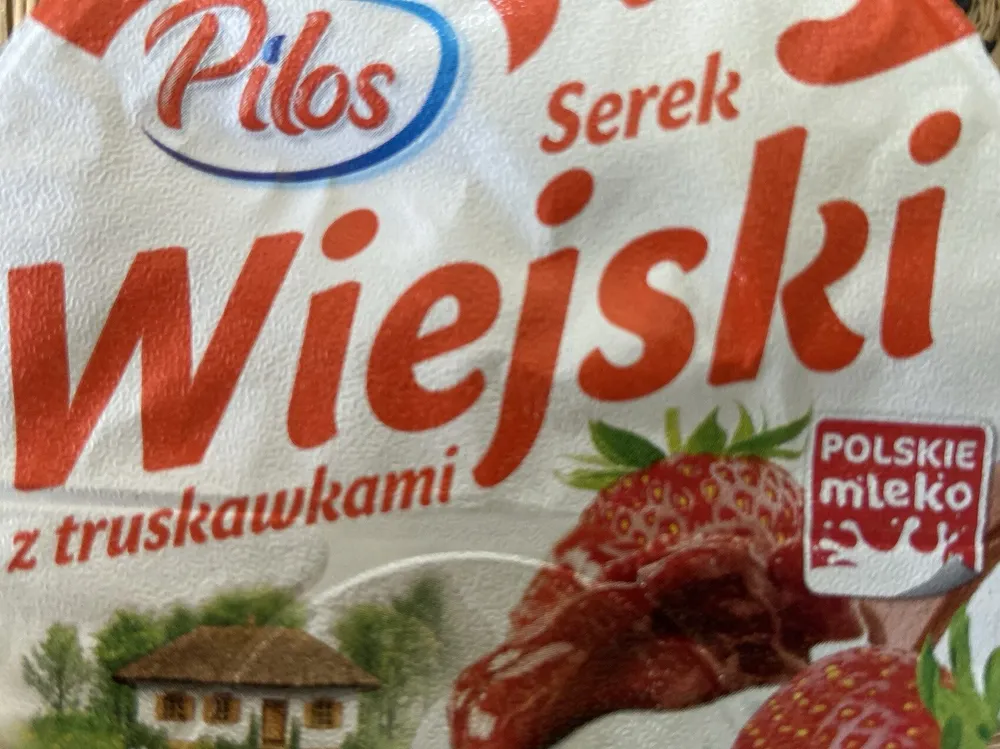 Serek wiejski z truskawkami