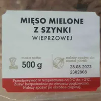 Mięso mielone z szynki wieprzowej