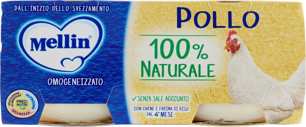 Pollo naturale omogeneizzato