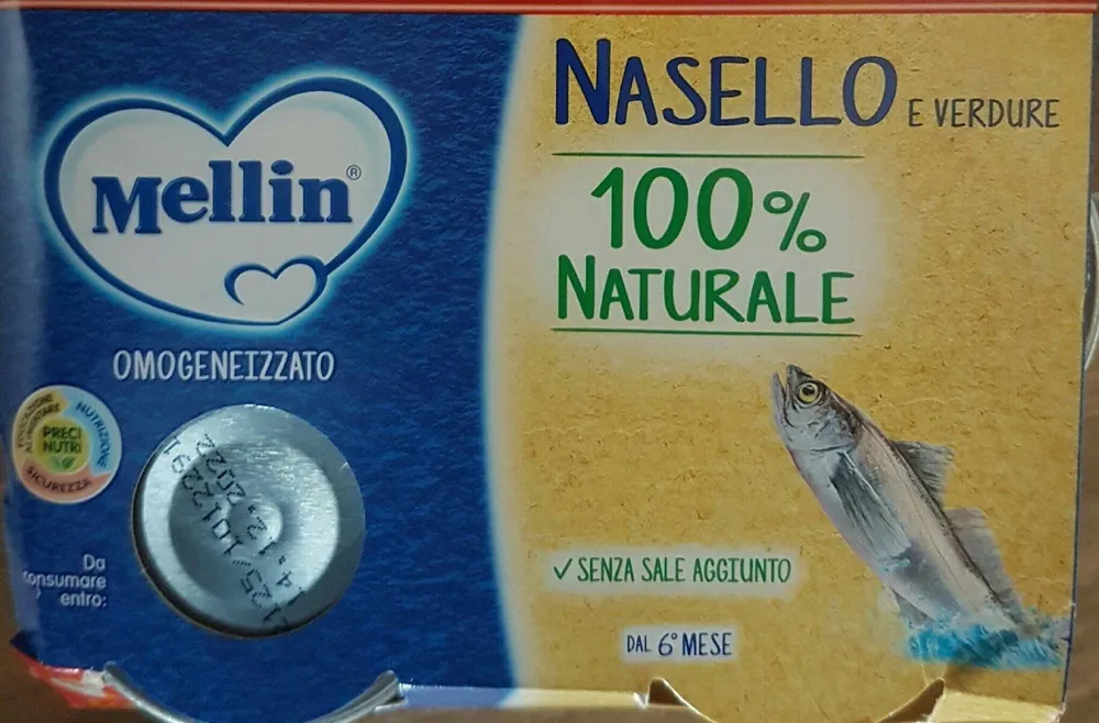 Omogeneizzato Nasello e verdure