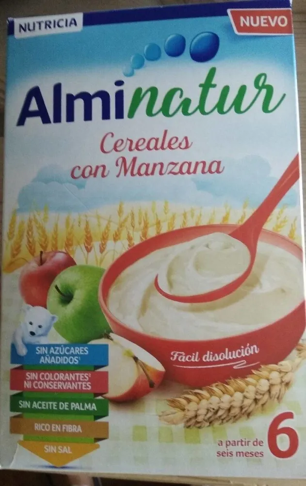 Cereales con manzana