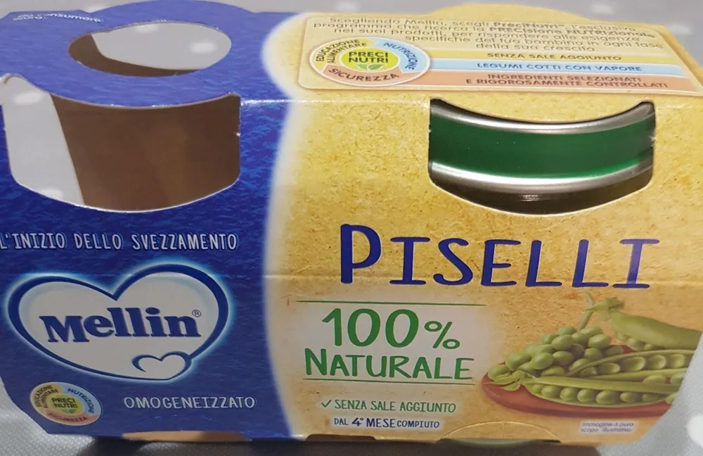 Piselli omogenizzato 100% naturale