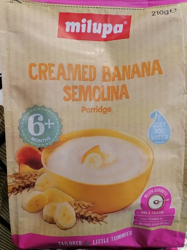 Milupa Creamed Banana Semolina