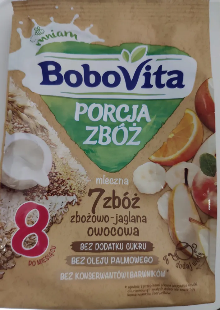 Kaszka Mleczna 7 Zbóż Zbożowo-Jaglana Owocowa