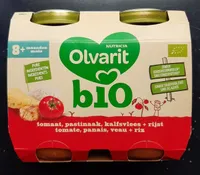 Olvarit bio tomate panais veau riz