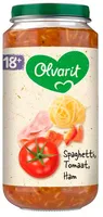 Olvarit 18+ Maanden Spaghetti Tomaat Ham 250g