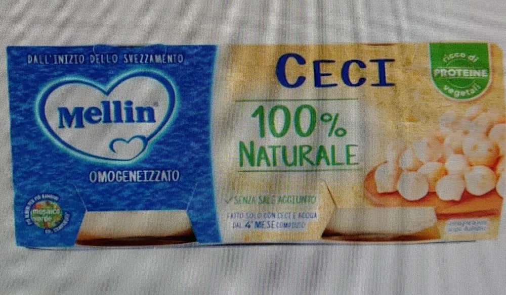 Ceci 100% Naturale Omogeneizzato 2 x 80 g
