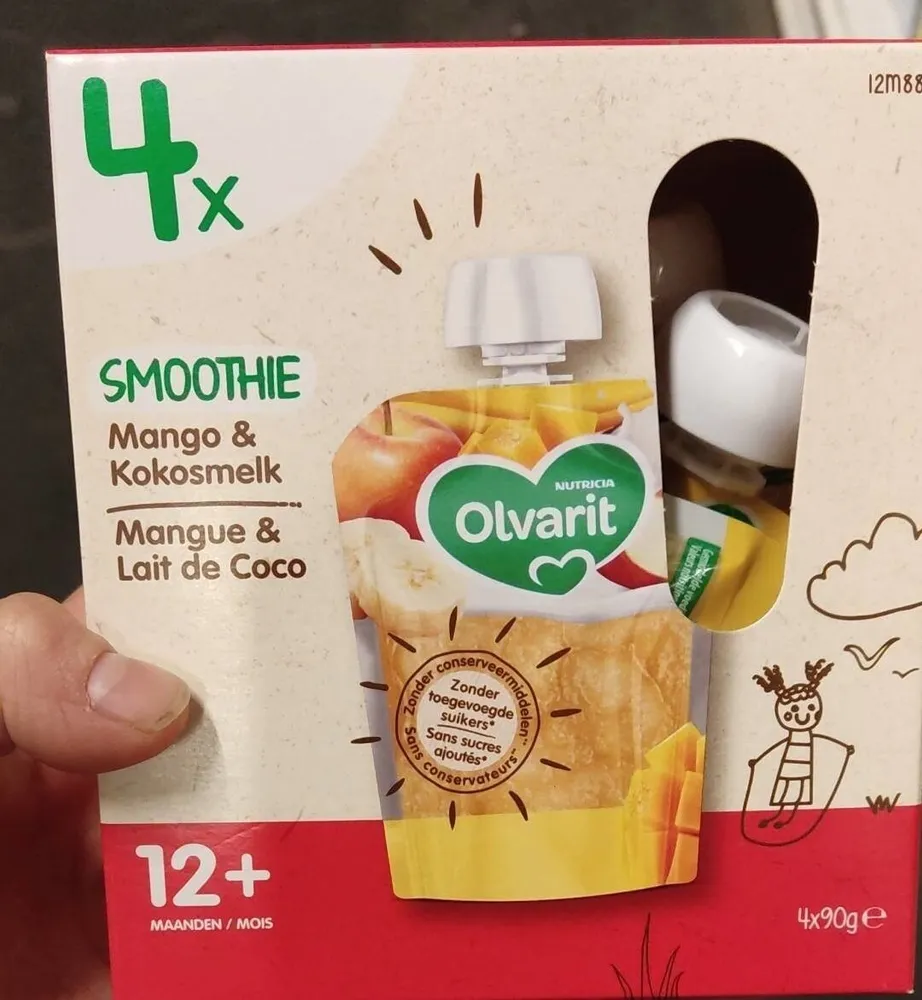 Smoothie mangue lait de coco