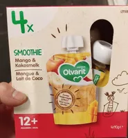 Smoothie mangue lait de coco