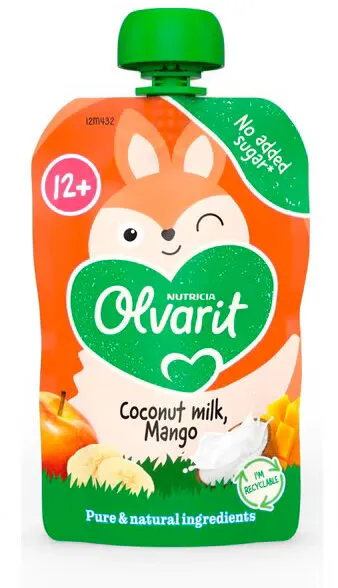 coconut milk, mango