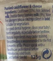 Cow & Gate Caulifower Cheese Baby Food