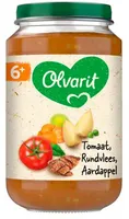 Olvarit 6+ Maanden Tomaat Rundvlees Aardappel 200g