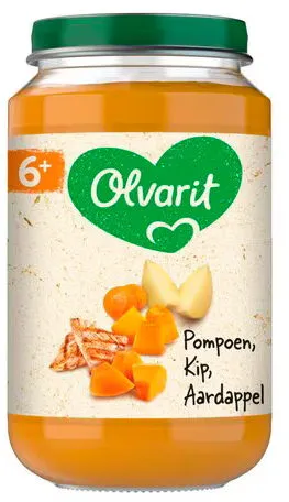 Pompoen kip aardappel