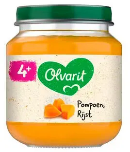Olvarit 4+M Pompoen Rijst Maaltijdpotje