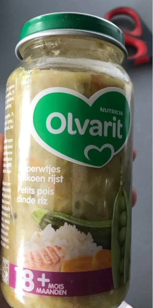 Petits pois, dinde et riz