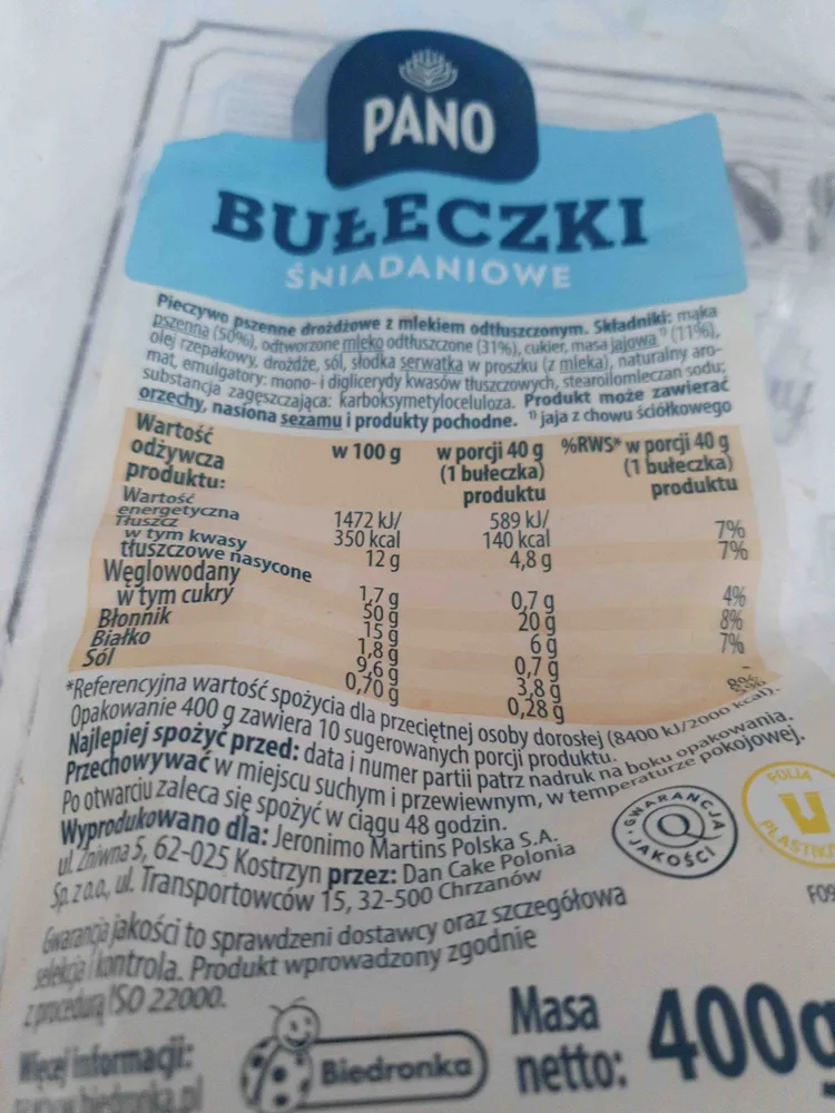 Bułeczki śniadaniowe