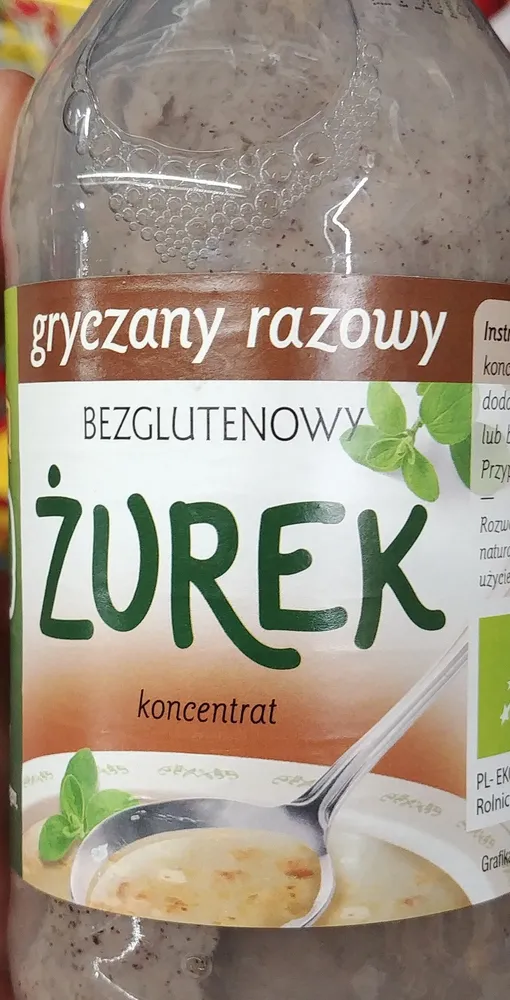 Bezglutenowy żurek gryczany razowy koncentrat