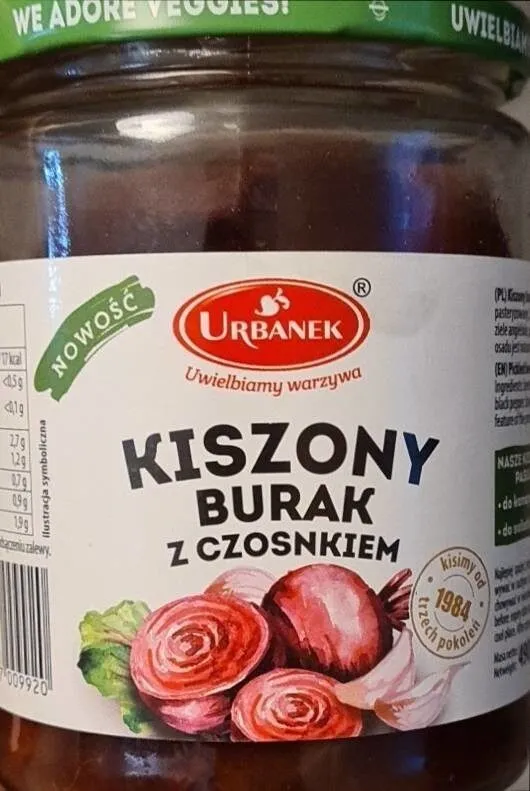 Pickled beetroot with garlic