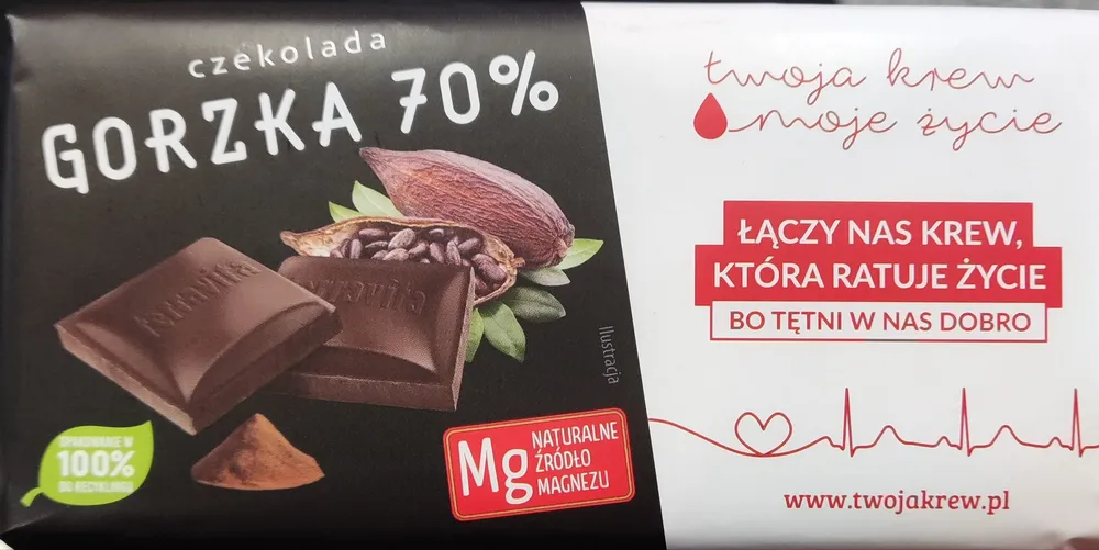 Czekolada gorzka 70%