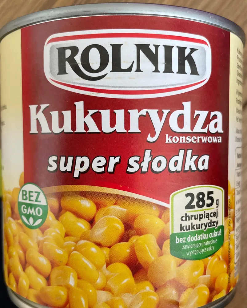 Kukurydza konserwowa super słodka