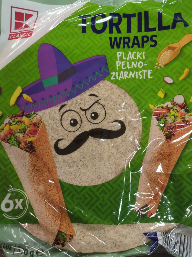 Placki pełnoziarniste tortilla