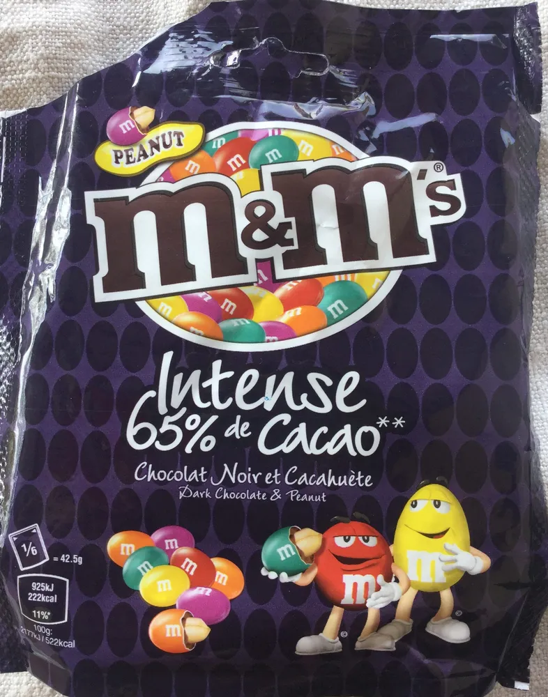 Intense 65% de cacao - Chocolat noir et cacahuète