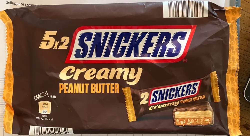 Snickers creamy peanut butter