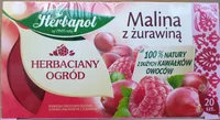 Herbaciany ogród, malina z żurawiną