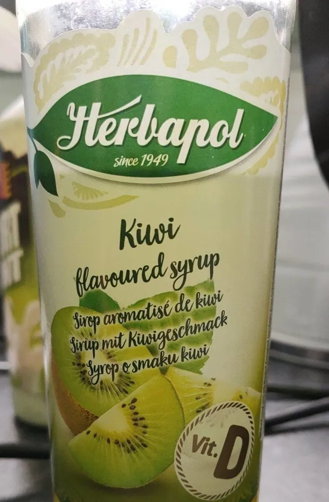 Kiwi flavoured syrup