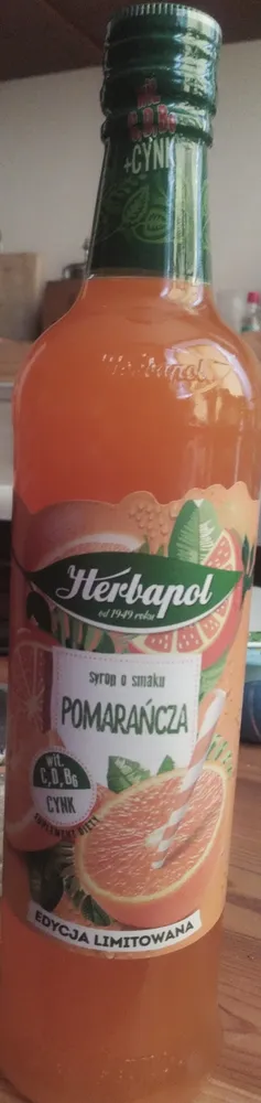 Syrop o smaku pomarańczowym z dodatkiem witamin i cynku