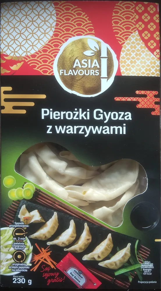 Pierożki Gyoza z warzywami