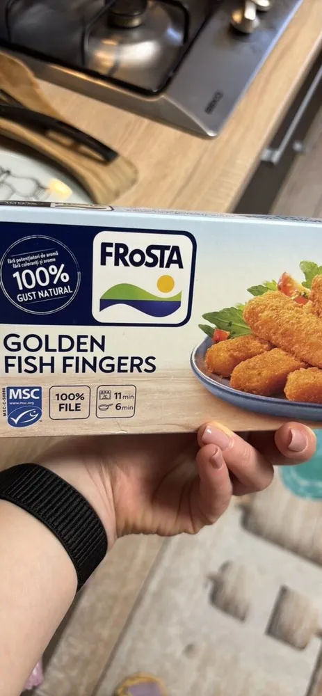 Golden fish fingers